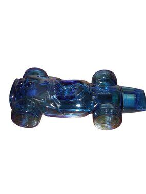 Avon Decanter Cobalt Blue Sure Winner Race Car Wild Country Aftershave Vtg 1972